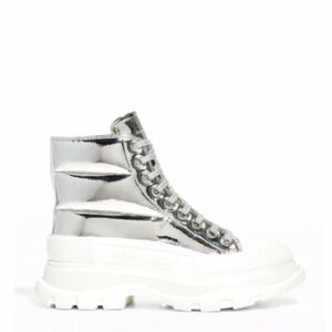 Women’s McQueen Tread Slick Metallic Puffer Boots